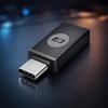 Qoltec Lettore Intelligente di Chip Card ID SCR-0634 | USB 2.0 + Adattatore USB-C