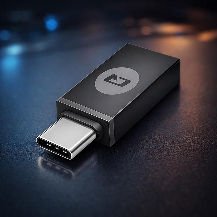 Qoltec Lettore Intelligente di Chip Card ID SCR-0634 | USB 2.0 + Adattatore USB-C