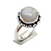 Moonstone Ethnic Handmade Ring Jewelry US Size-8 R 5641