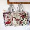 Canvas-Tasche Große Kapazität Canvas-Tasche Damen Doppellagig mit tragbar Einfache Webstickerei Schulter Reißverschluss Einkaufstasche Ethnischer Stil