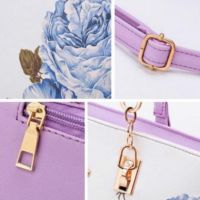 2023 mode Neue Handtasche frauen Boston Tasche Tinte Drucken Schulter Tasche Sechs Stück Set Mutter Tasche