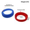 1Pc Diameter 9.5CM 24G Threaded Soft Silicone Cup Bottom Cover Wear Resistant Ring Sleeve Anti Slip Good Toughness Elastic