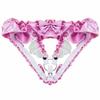 Pink Lace Bow Chastity Belt Waistband Penis CB Lock Strap Sissy Support Belt SM Devices Erotic Accessories for Man Adult Sex Toy