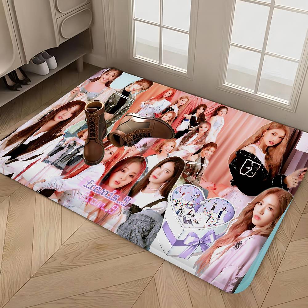 Fromis_9 Kpop Girl Group Hallway Carpet Non-Slip Laundry Room Mat Laundry Decor Balcony Child Living Room Toilet Rug