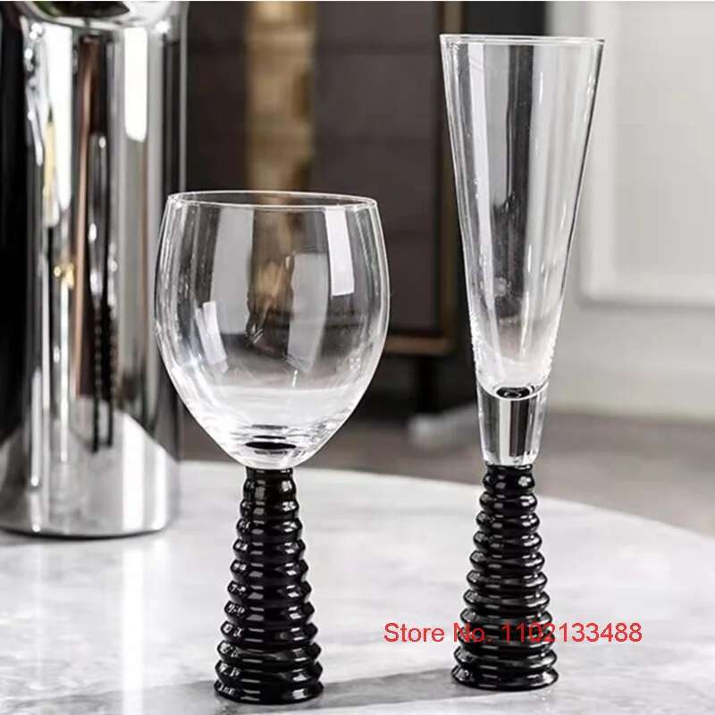2022 neueste Hochzeit Party Schraube Champagner Flöten Luxuriöse Bankett Dekoration Weinglas Galvanik Spirale Rotwein Becher