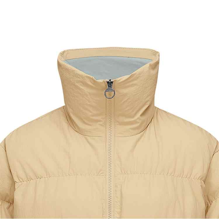 Skechers Basic Sports Series Warm Casual Comfortable Versatile Puffer Jacket Women outerwear Beige P424W069-0280