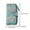 Heart-shaped cat long zipper wallet, large-capacity card holder, unisex clutch bag, stylish zippered coin purse, suitable for daily use, a great gift