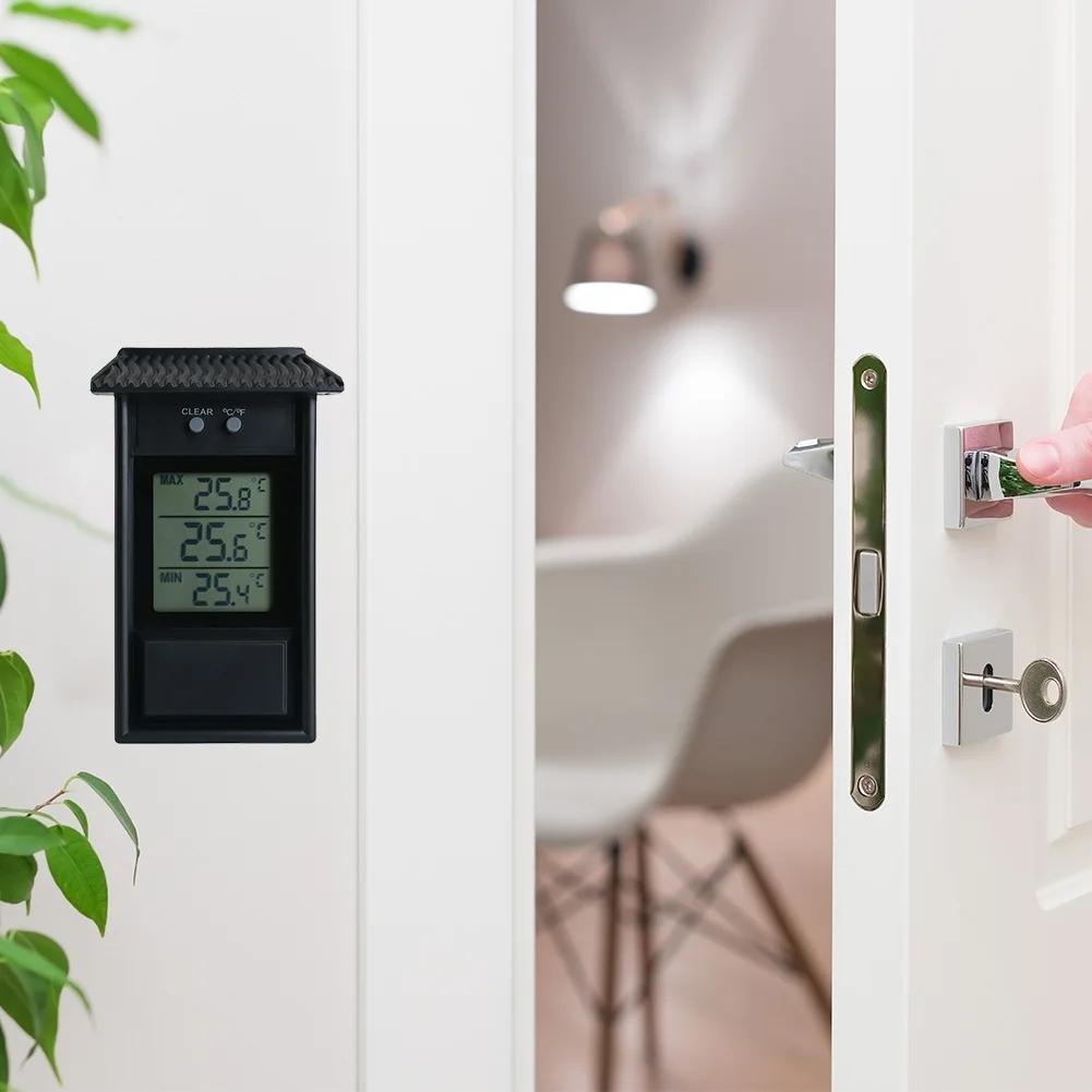 Digitální teploměr Paměťová funkce pro Max Min Venkovní teploměr Domácí teploměry Environmentální teploměr pro zahradu