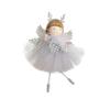Mesh Xmas Tree Pendant Doll Girl Hanging Pendant Christmas Tree Decor  Wall Hanging