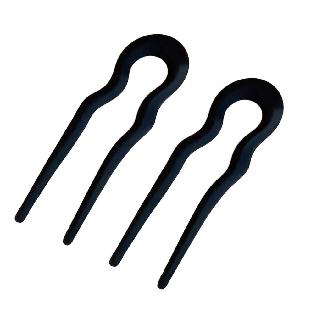2 Pieces of Fashionable and Elegant U-Shaped Hair Clips, Hairpins, Bun Hair Clips, Hair Accessories for Women, Suitable for Parties, 