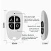 433Mhz Frequency RF Wireless Remote Control Learning Code 1 2 3 4Buttons Learning Code Transmitter Fixed Learning Code