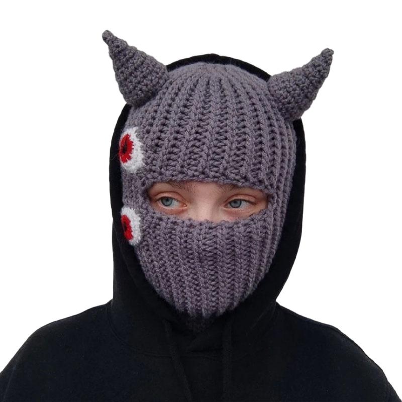Knitted Hat For Halloween Party Funny And Quirky Costume Hat For Adults And Kids Breathable Warm And Windproof