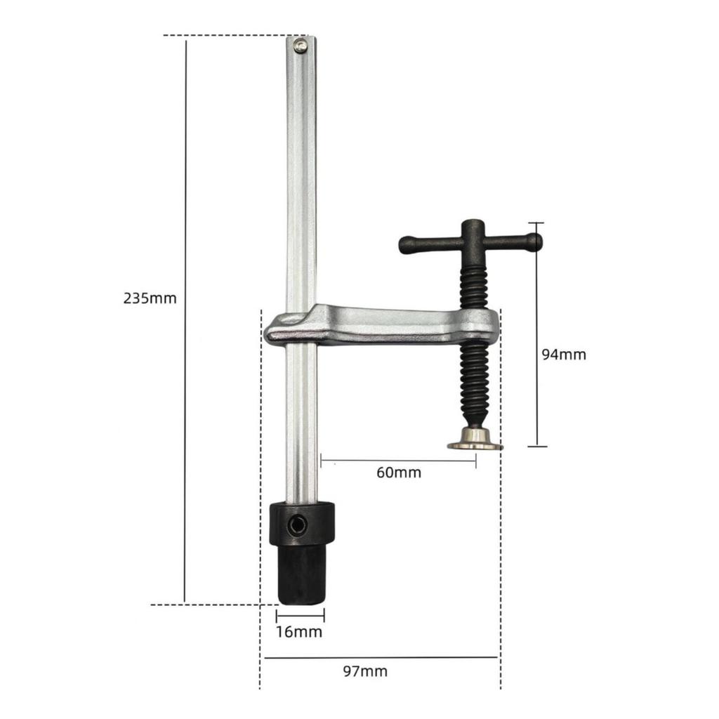 Abrazadera de Mesa de Trinquete Tipo Inserto Herramienta de Taller de Alta Resistencia para Banco de Trabajo, Soldadores
