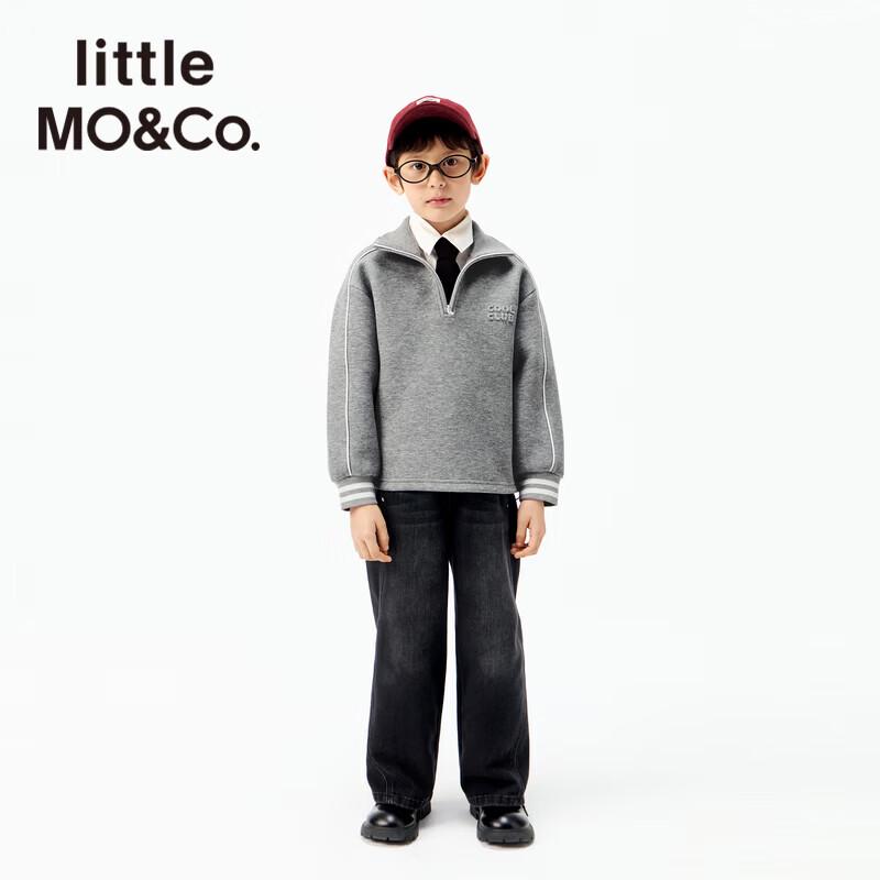 little MO&Co. Kids Retro Collegiate Pullover Sweatshirt