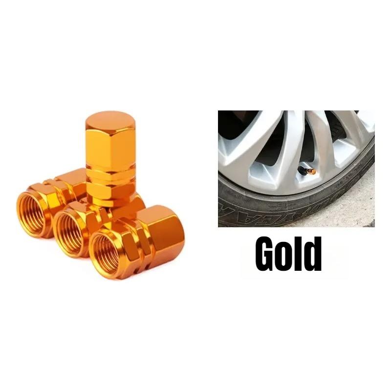 12Pcs Aluminum Alloy Car Tire Valve Caps Airdust Waterproof Tyre Rim Stem Cover for Automobiles Motorcycles Bikes