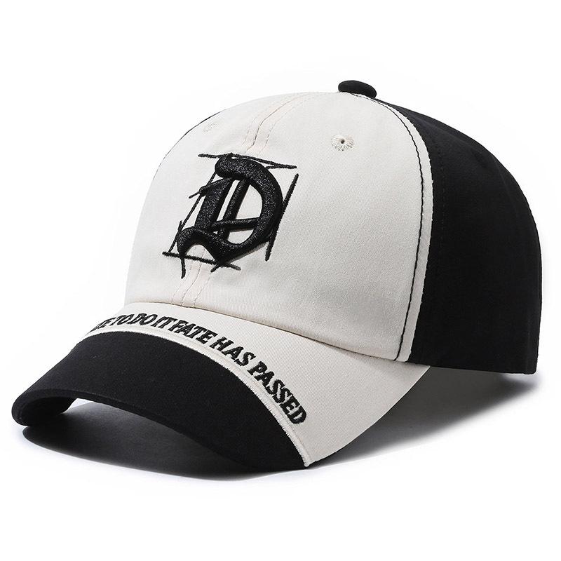 Northwood Bonés de Beisebol Infantis com Letras D para Meninos Meninas Chapéu de Sol Letra Topo Rígido Infantil Protetor Solar Hip Hop