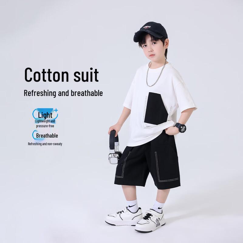 Yoyo Fairy Tale Boys' Summer Cotton T-Shirt & Shorts Set