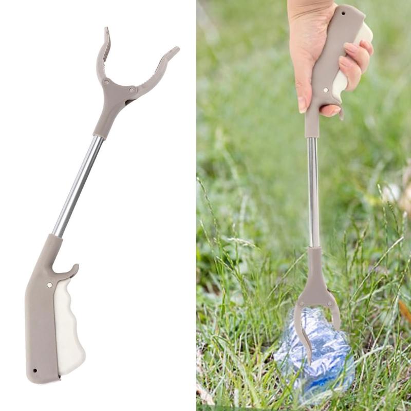 2pcs Trash Grabber Tool With Durability Stainless Steel Tube Rubbish Tong For Easy Waste Collection And Handling Tool