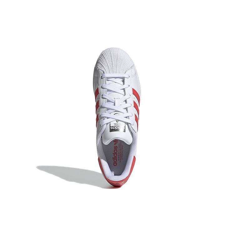 Adidas Superstar Cloud White Pink Dámské tenisky Crew-Red Matně-Stříbrné FX6075