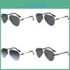 2023 New Half-frame Metal Polarized Sunglasses Black Uv400 Shades Wholesale