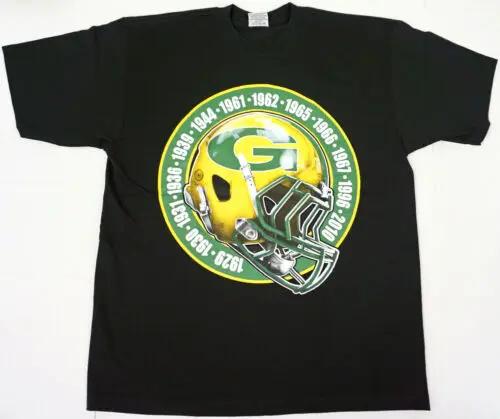 GREEN BAY T-shirt GB PACKERS Football Tee 100% Cotton Men s XL New XL