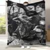SUGA Agust D Kpop B-BTS Flannel Blanket,Ultra Soft Warm Plush Throw for Home Bedroom Bed Sofa Cover Office Camping Picnic Gift