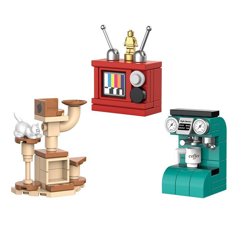 Tragbare Toilette Loo City MOC Szenen Dunny Klassische Straße Porta-Potty Dekoration WC Bausteine Bildung Kinder Spielzeug
