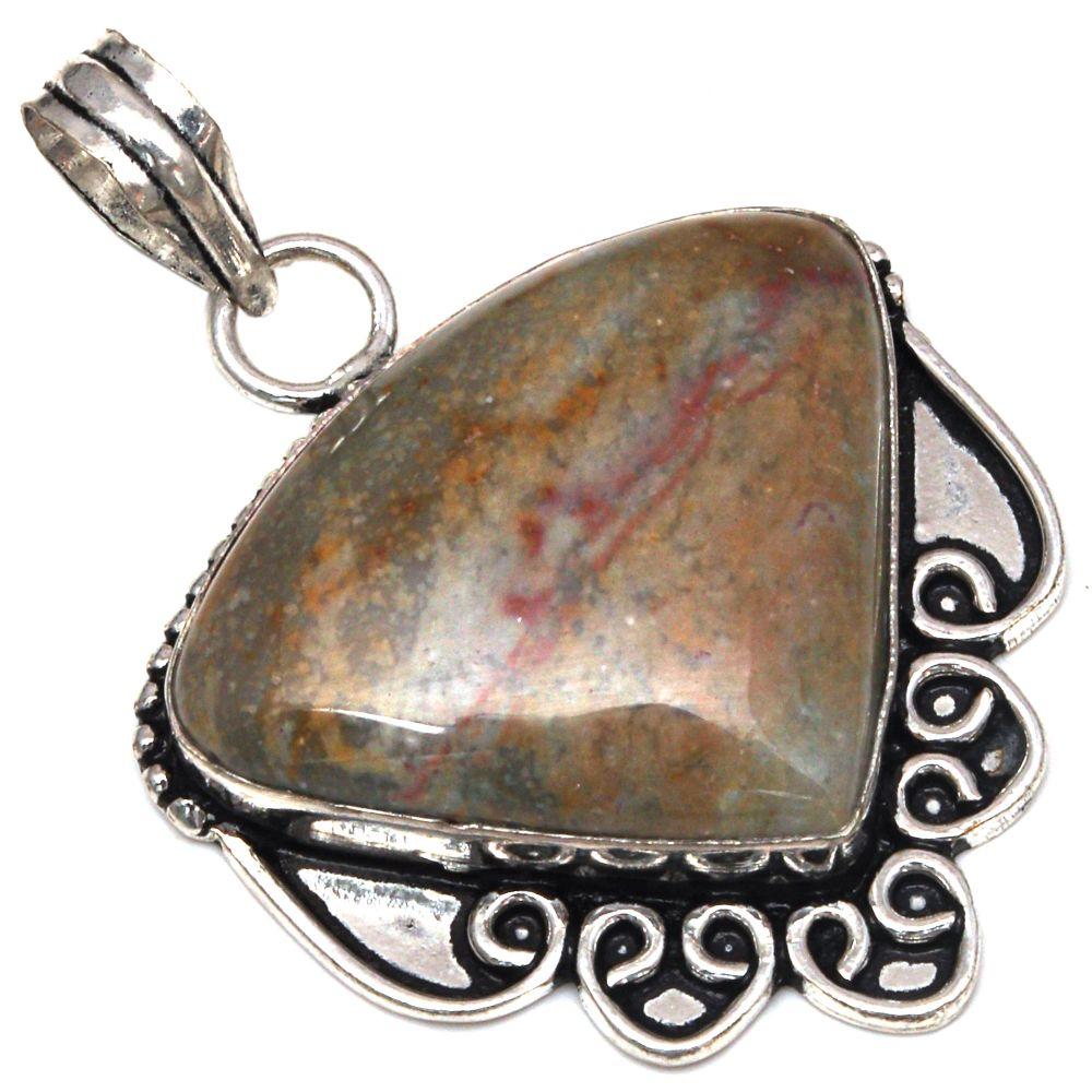 

Подвеска Ocean Jasper Gemstone Handmade Mother Day Silver Jewelry 2