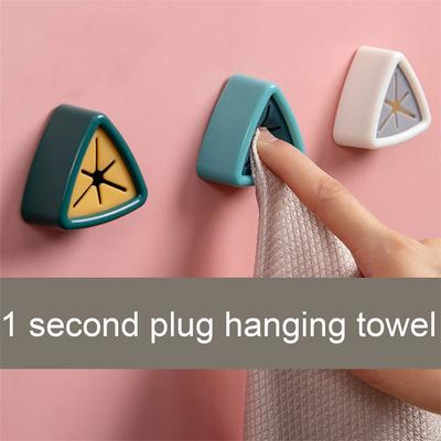 Handtuchhalter ohne Bohren Badezimmer Aufbewahrung Hänger Handtuch Aufbewahrungsklammer