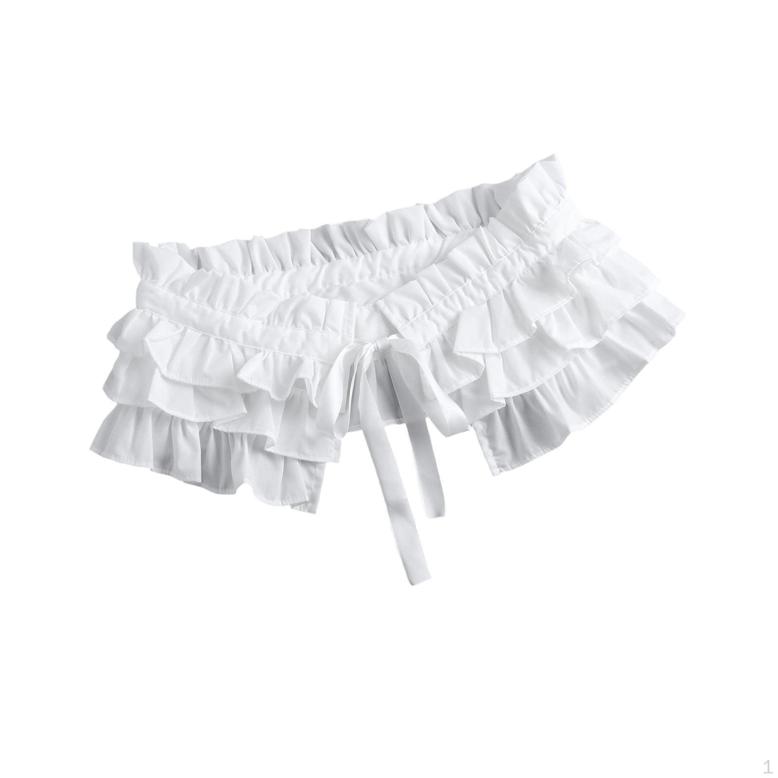 

Радужный воротник-жабо для женщин, съемный, модный, мягкий накладной костюм-рубашка белый