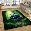 Cartoon-süßer Panda-Traumtier-3D-Teppich für Schlafzimmer, Wohnzimmer, Heimsofa-Dekoration, Kinderspiel, große Dekor-Bodenmatte