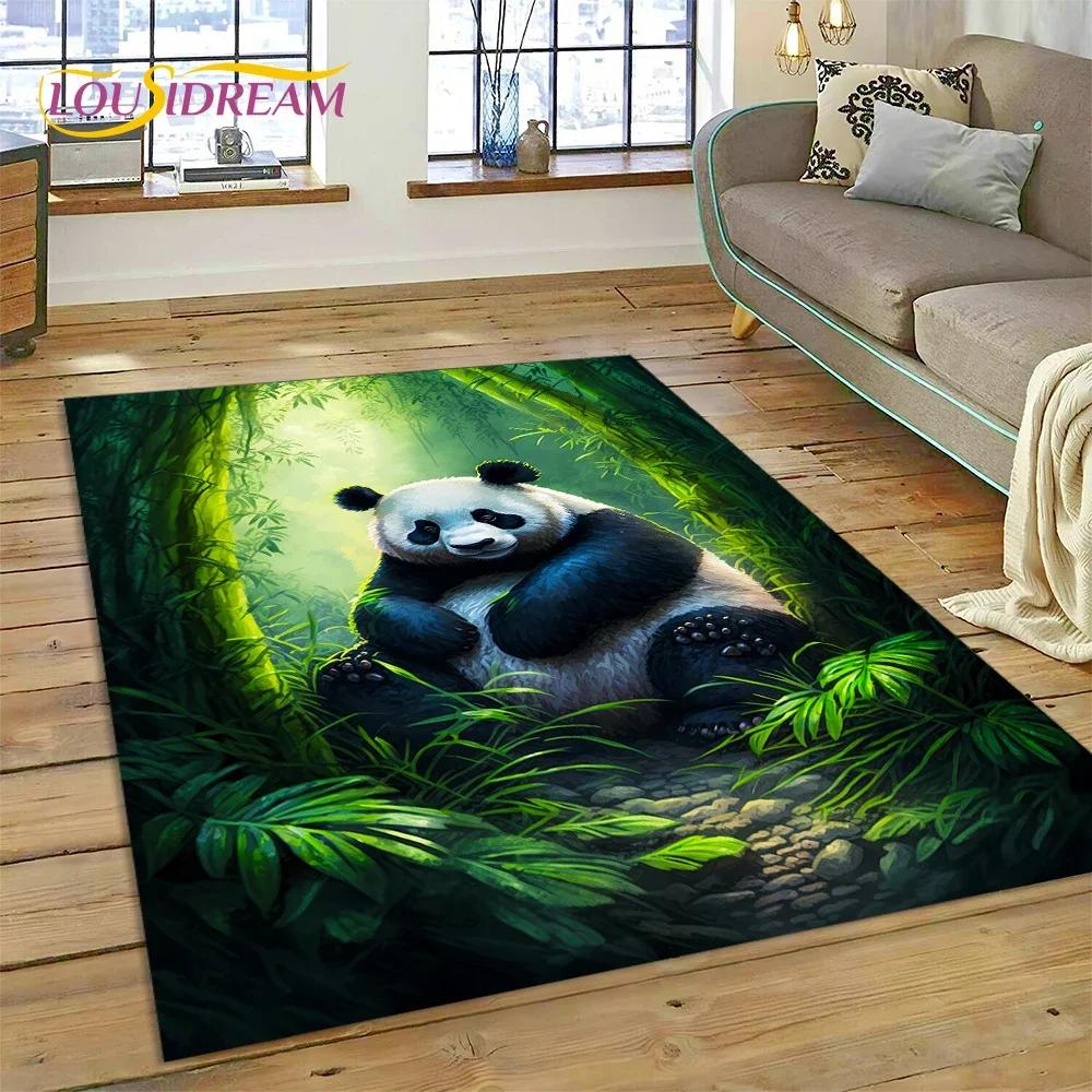 Cartoon-süßer Panda-Traumtier-3D-Teppich für Schlafzimmer, Wohnzimmer, Heimsofa-Dekoration, Kinderspiel, große Dekor-Bodenmatte