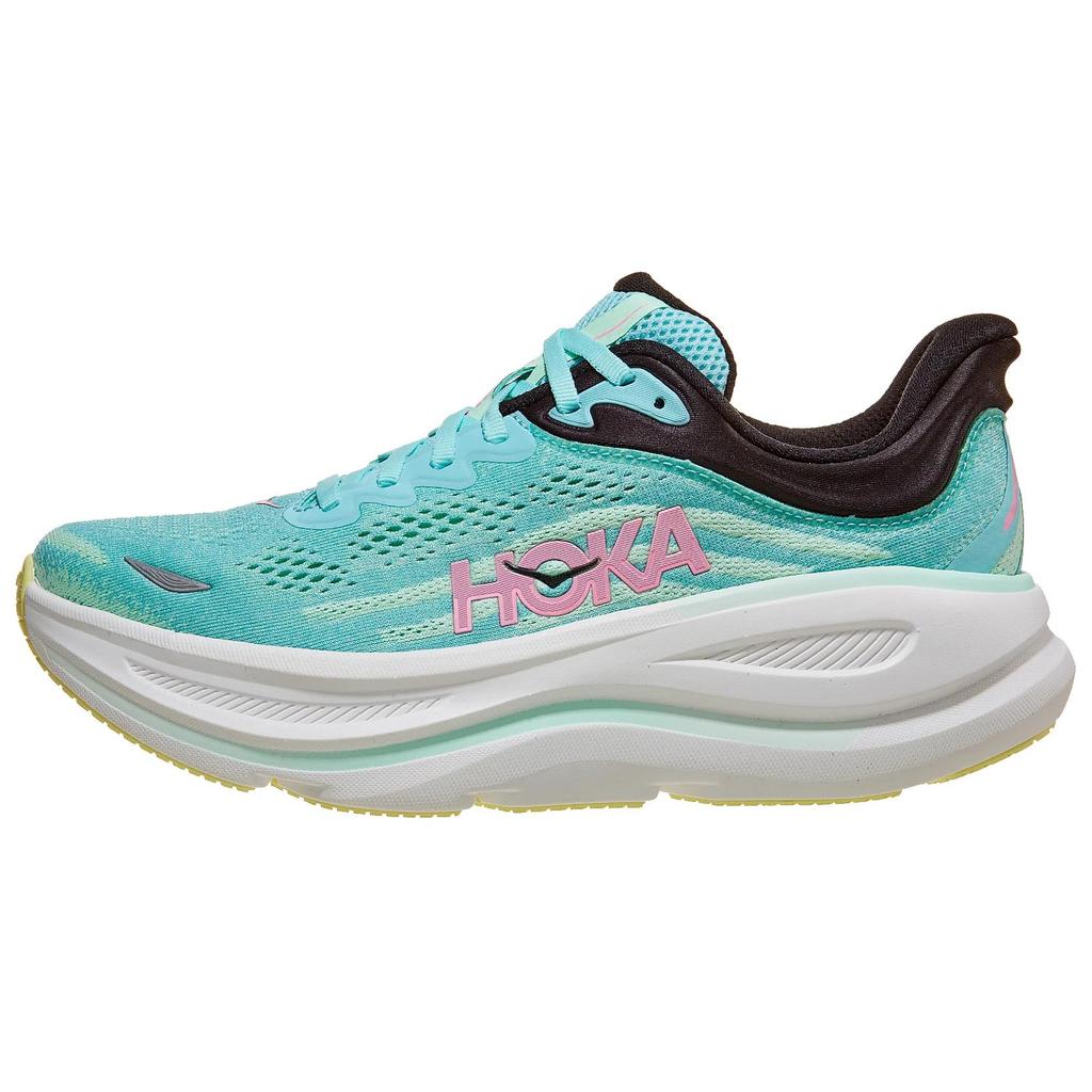 HOKA Bondi 9 Blue Spark Mint Fluorite Women Sneakers Teal 1162012-BTF