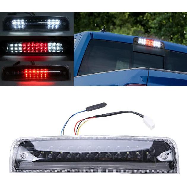 LED Third Brake Light Compatible with Dodge Ram 2009-2017 1500 2500 3500, Rear High Mount 3rd Stop Lamp Center Brake Light, 55372082AC, 55372082AD