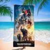 Transformers Rise of the Beasts Series Film Blanket Quick Drying Beach Towels Oversized Printing Super Pool Towel Blanket