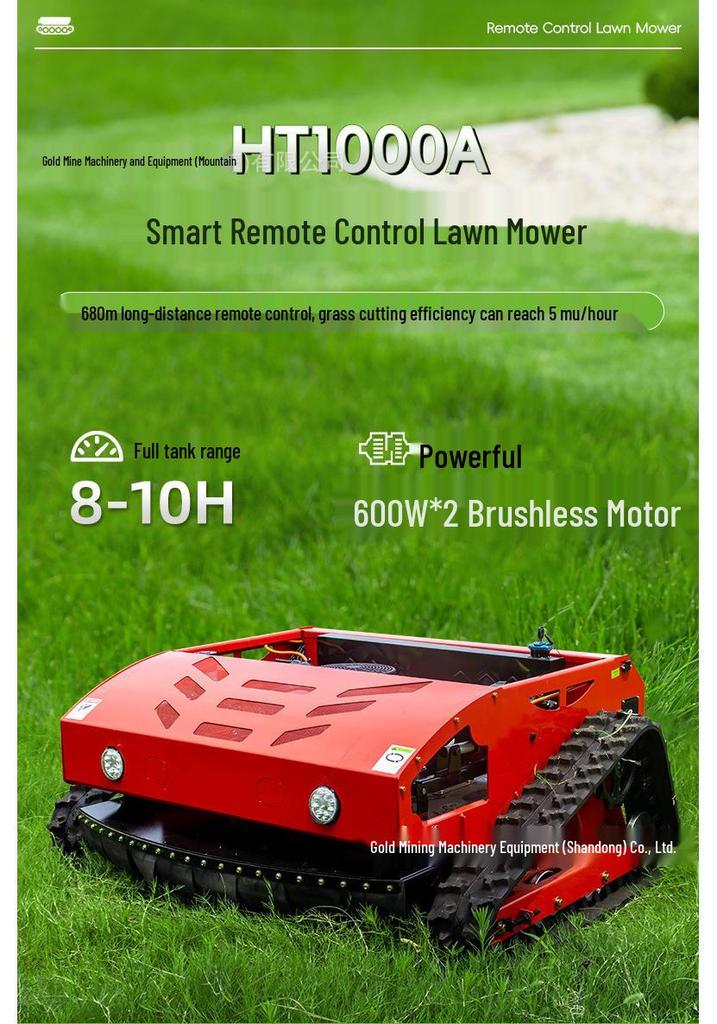 Fully Automatic Remote-Control Gasoline Crawler Mower for Spanish Orchards