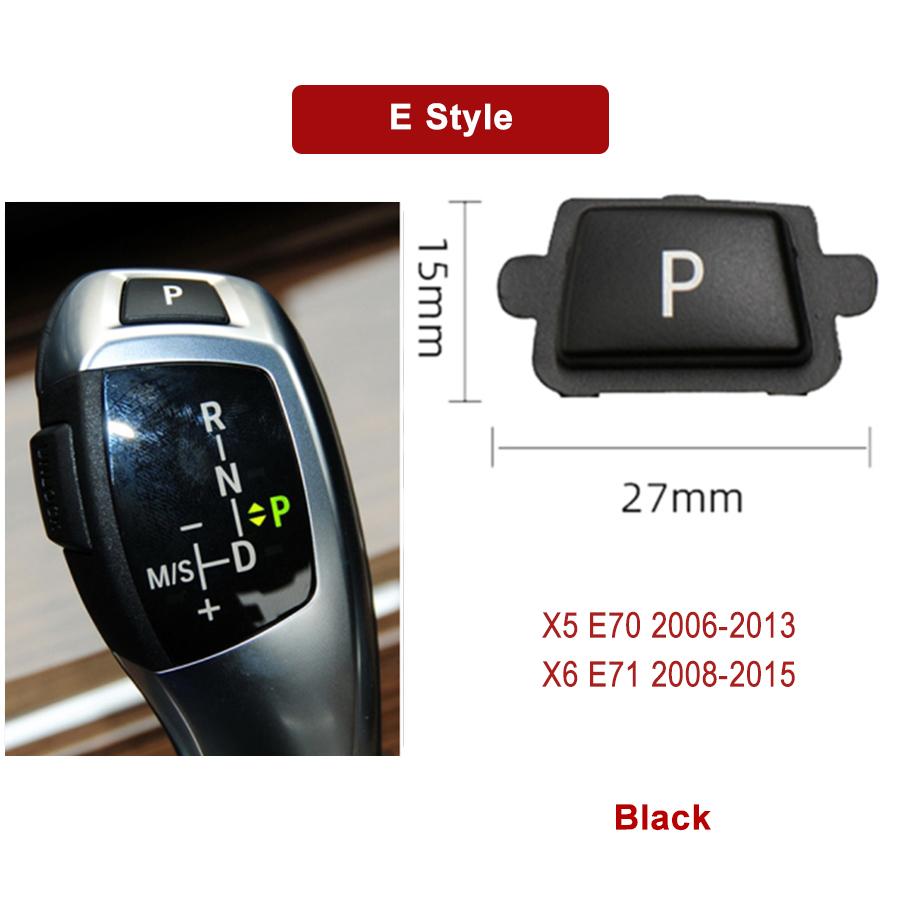 Car Gear Shift Lever Auto P Parking Button Cap Cover For BMW 3 5 7 X3 X4 X5 X6 Series E90 F30 F10 F01 F25 F26 E70 F15 F16