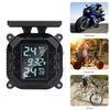 Solar Motorcycle Tire Pressure Sensor LCD Display Tyre Pressure External Sensor IP67 Waterproof TPMS Tire Pressure Alarm Monitor