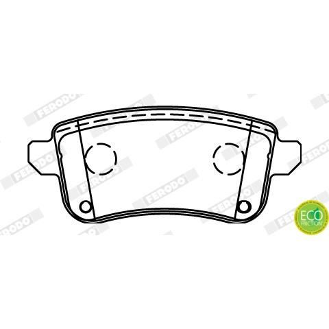 JEU PLAQUETTES FERODO FDB4435