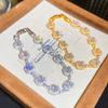 Geometric Square Cz Gold Plated Bracelet For Women Fashion Jewelry Gift