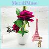 Artificial Elegant Flower Rose Potted Plant Bonsai For Home Celebration And Gift