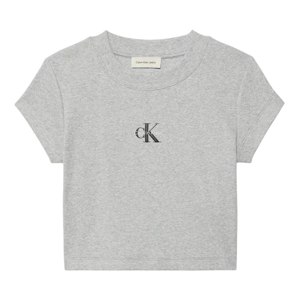 Calvin Klein Womens/Ladies Mono Logo Ribbed Crop Top