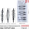 Hairpins Straight Clips Side Clips Bangs Clips Female Hair Fixation Steel Clips for Broken Hair At The Back of The Head, Hair Clips