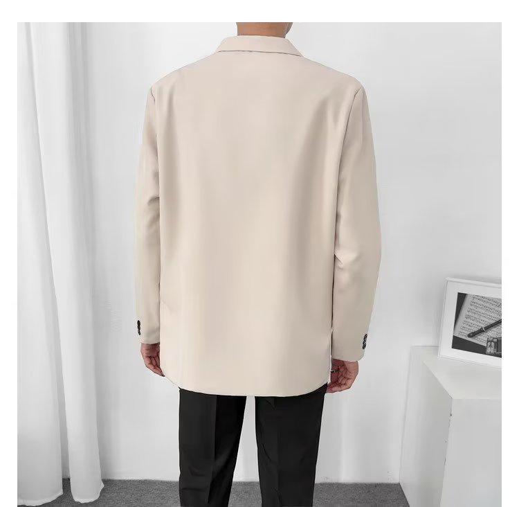 2024 Men's British Style Casual Blazer: Handsome, Lightly Mature, Spring/Autumn College Jacket