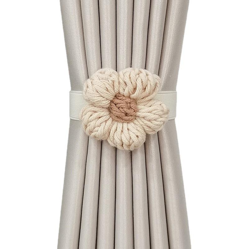 1PC Fashion Curtain Tie Bedroom Decor Curtain Buckle Flowers Shaped Nordic Style Curtain Tieback