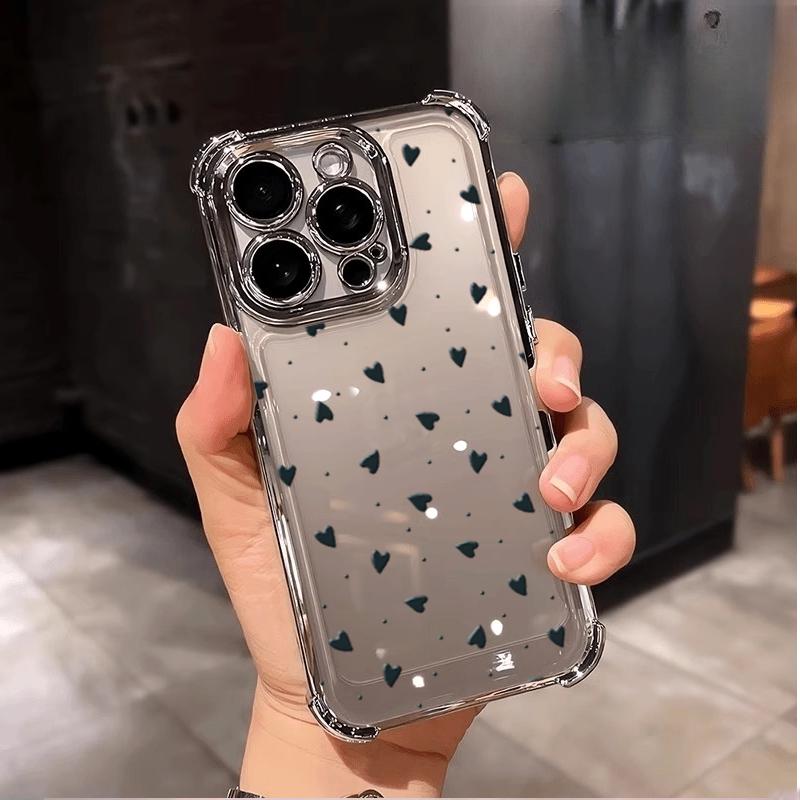 Case For Redmi Note 15 4G Pro 5G Plus 14 13 Pro 5G 12 PRO Plating Little Love Heart Soft Cute Shockproof Transparent Cover
