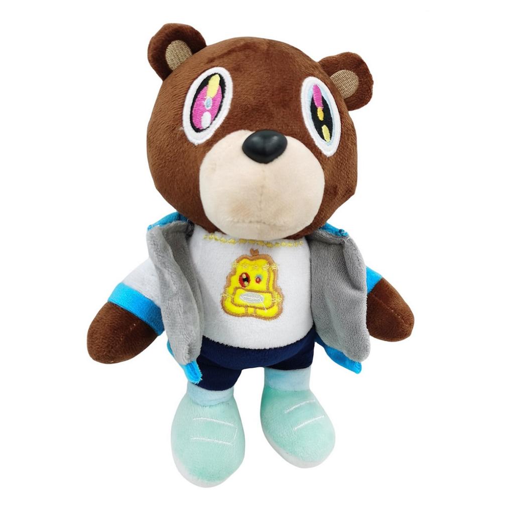 The 25-30cm Kanye Dropout Bear Teddy Bear Plush Toys Kanye West Graduation Soft Stuffed Home Room Decor Birthday Gift