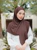Ready To Wear Premium Instant Cotton Jersey Hijab Good Stitch Stretchy Jersey Scarf Plain Muslim Shawls Turban Headwraps