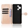 For TCL 60R 5G T519H/60 5G T521H Wallet Case Dot Pattern Imprint PU Leather Phone Cover