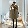 New down padded clothes women's winter long padded jackets loose over the knee padded jackets trendy